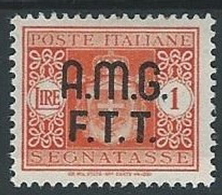 1947 TRIESTE A SEGNATASSE 1 LIRA MH * - ED086 - Portomarken