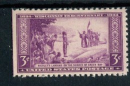 257030583  USA POSTFRIS MINT NEVER HINGED POSTFRISCH EINWANDFREI SCOTT  739 LINKS ONGETAND Wisconsin Tercentenary - Neufs