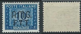 1947-49 TRIESTE A SEGNATASSE 10 LIRE MH * - ED087-3 - Strafport