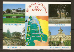 Les Beaux CHATEAUX Du Médoc   -  LAFITE  -  MARGAUX  -  BEYCHEVELLE  -  COS D' ESTOURNEL. - Margaux