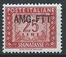 1949-54 TRIESTE A SEGNATASSE 25 LIRE MNH ** - ED090-5 - Taxe