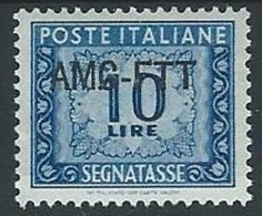 1949-54 TRIESTE A SEGNATASSE 10 LIRE MH * - ED092 - Portomarken