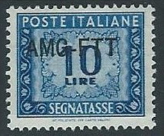 1949-54 TRIESTE A SEGNATASSE 10 LIRE MH * - ED092-6 - Portomarken