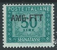 1949-54 TRIESTE A SEGNATASSE 50 LIRE MH * - ED094 - Portomarken