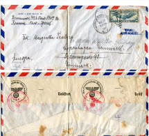 USA - Cover Sent To Denmark 1941 - German "Geöffnet" On Back Side - 2c. 1941-1960 Briefe U. Dokumente