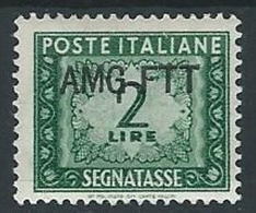 1949-54 TRIESTE A SEGNATASSE 2 LIRE MH * - ED096 - Segnatasse