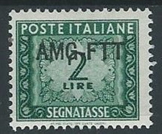 1949-54 TRIESTE A SEGNATASSE 2 LIRE MH * - ED096-3 - Portomarken