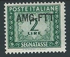 1949-54 TRIESTE A SEGNATASSE 2 LIRE MH * - ED097-3 - Portomarken