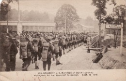 CPA September 1918 13th Regiment U.S. Marines At Quantico - Falling-out For The General's Inspection (A63, Ww1, Wk1) - Autres & Non Classés