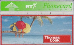UK, BTA-056b, 100 Units, Thomas Cook (backprint Tel: 0990 666 222).   CN : 600A - BT Edición General
