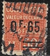 COLIS POSTAUX N° 60    - 0,65 Sur 0,50 Rouge  -  PRESTATION  -    1926  -  OBLITERE - Oblitérés