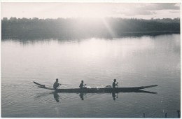 LAOS -  Carte Photo - Pirogue Sur Le  Mékong - Laos