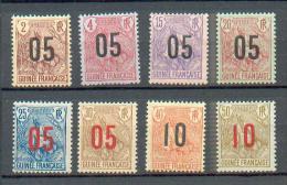 GUI 217 - YT 55 à 62 * - Unused Stamps