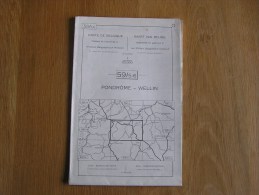 CARTE TOPOGRAPHIQUE Belgique 59 / 5 - 6 IGM ( IGN ) Régionalisme Pondrome Wellin Daverdisse Resteigne Honnay Sohier - Maps/Atlas