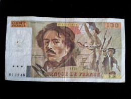 Billet 100 Francs "Delacroix"  -1979,  S.20 - 100 F 1978-1995 ''Delacroix''