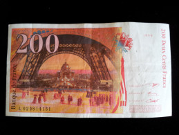 Billet 200 Francs "Eiffel"  -1996,  L.029 - 200 F 1995-1999 ''Eiffel''