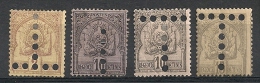 Tunisie. Taxe 1888-1899.  N° 10,12,24. Neuf * - Segnatasse