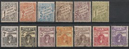 Tunisie. Taxe 1901-1923.  Entre N° 26 Et 44. Oblit. Et Neuf * Sauf N°26 (*) - Postage Due