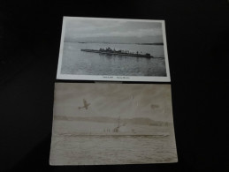 Lot De 2 Cpa /photos De Sous-marins - Sous-marins