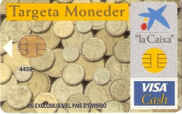 TARJETA DE ESPAÑA DE CON UNAS MONEDAS  (MONEDA-COIN) - Francobolli & Monete