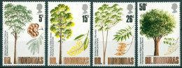 1971 Honduras Britannico Alberi Trees Arbres Set MNH** -Fiog67 - Honduras