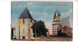 BF9428 Durtal M Et L L Eglise Et La Grande Tour Du Chate France Front/back Image - Durtal