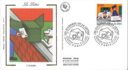 Enveloppe FDC Soie - La Lettre - L'arrivée - Paris - 1997 - 1990-1999