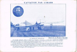8126. Postal L'Aviation Par L'image. Produits NYRDAHL. Monoplan Antoinette - Aeroporto
