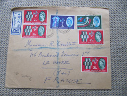 969 FDC National Productivity Year Southport Le Havre Registered Letter Recommandé Manshester - Covers & Documents