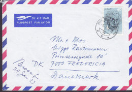 Switzerland Airmail Flugpost Par Avion NIEDERSCHERLI 1973 Cover Brief To FREDERICIA Denmark Albert Einstein Stamp - Sonstige & Ohne Zuordnung