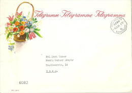 Telegramm  "Blumenkorb"  (PTT LX 11) Bern        1948 - Cartas & Documentos
