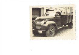 Petite Photographie - CAMION Débaché - General Motors Truck - Plaque Mineralogique "JURA" - Transporter & LKW