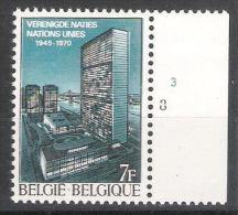 Belgie OCB 1549 (**) Plaatnummer 3. - 1961-1970