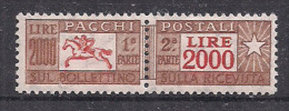ITALIA  1955-1979   PACCHI POSTALI  CORNO DI POSTA E CIFRA  SASS.103 MNH XF - Pacchi Postali