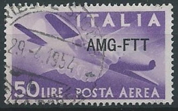 1949-52 TRIESTE A USATO POSTA AEREA DEMOCRATICA 50 LIRE - ED144 - Luftpost