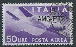 1949-52 TRIESTE A USATO POSTA AEREA DEMOCRATICA 50 LIRE - ED144-4 - Luchtpost