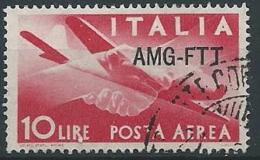1949-52 TRIESTE A USATO POSTA AEREA DEMOCRATICA 10 LIRE - ED145 - Airmail