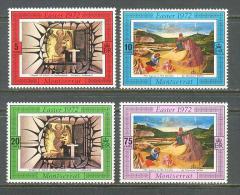 1972 MONTSERRAT EASTER MICHEL: 273-276 MNH ** - Montserrat