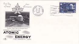 CANADA : FDC Atomic Energy - Obl. Ottawa Ontario Le 27. VII.1966 - 17 X 9 Cms. - 1961-1970