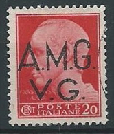 1945-47 TRIESTE AMG VG USATO LUOGOTENENZA 10 CENT RUOTA - ED176-2 - Afgestempeld