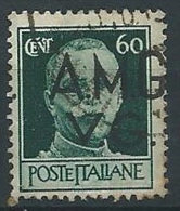 1945-47 TRIESTE AMG VG USATO LUOGOTENENZA 60 CENT - ED176-2 - Used