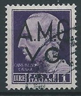 1945-47 TRIESTE AMG VG USATO LUOGOTENENZA 1 LIRA - ED176 - Used