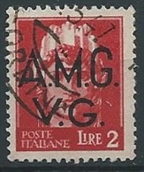 1945-47 TRIESTE AMG VG USATO LUOGOTENENZA 2 LIRE - ED177-2 - Gebraucht