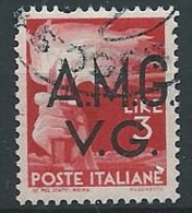 1945-47 TRIESTE AMG VG USATO DEMOCRATICA 3 LIRE - ED178 - Used