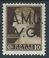 1945-47 TRIESTE AMG VG LUOGOTENENZA 10 CENT MH * - ED180 - Ongebruikt