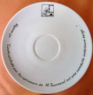 TINTIN Lot De 2 Soucoupes Porcelaine HERGE 1998 - Art De La Table