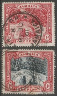 Jamaica. 1900-01 Llandovery Falls. 1d Red And 1d Black & Red. Used. SG 31, 32. - Jamaïque (...-1961)