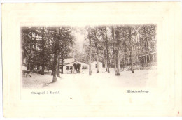 BURG STARGARD Mecklenburg Klüschenberg Belebt Passepartout Prägedruckrahmen 8.9.1902 Gelaufen Nach Parchim - Neubrandenburg