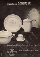 # SCHERZER BAVARIA PORZELLAN 1950s Advert Pubblicità Publicitè Reklame China Porcelaine Porcellana - Bavaria (DEU)