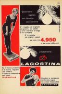 # LAGOSTINA PENTOLE E CASALINGHI 1950s Advert Pubblicità Publicitè Reklame Pot Pots Ollas Topfe Household Casa Menage - Afiches